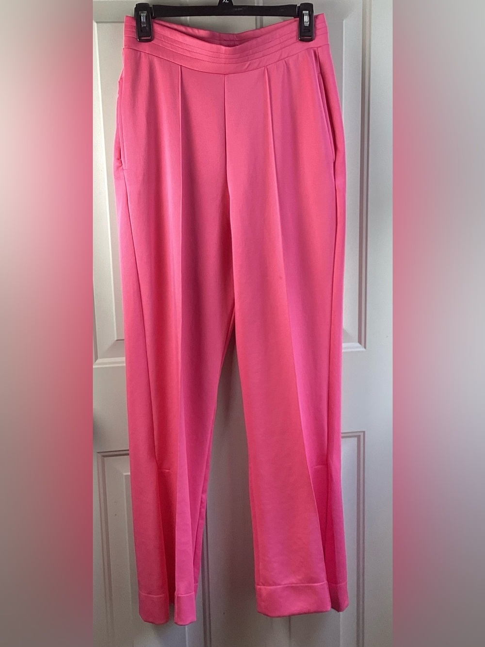 Zara Bright Pink High-Waist Tailored Trousers